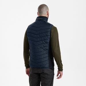 Moor Gesteppte Weste mit Strick - Blau - Deerhunter