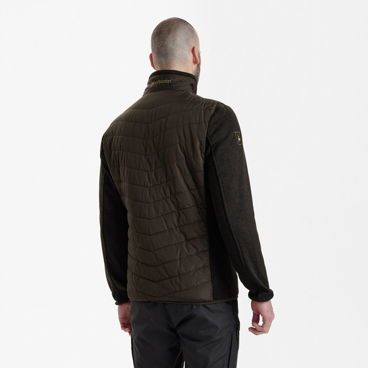 Moor Steppjacke mit Strick - Braun - Deerhunter