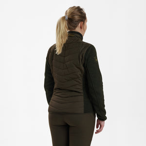 Lady Caroline Wattierte Jacke - Grün - Deerhunter