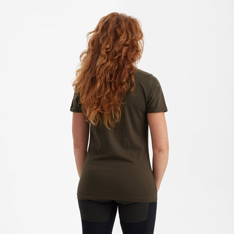 Lady Ella T‑Shirt Adventure Green - Deerhunter