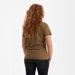 Damen-T-Shirt mit Logo Butternut - Deerhunter