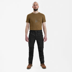 Rogaland Stretchhose mit Kontrast - Kurz - Schwarz - Deerhunter