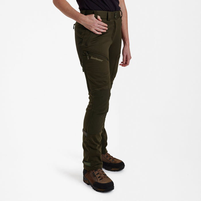 Lady Excape Softshellhose Art Green - Deerhunter