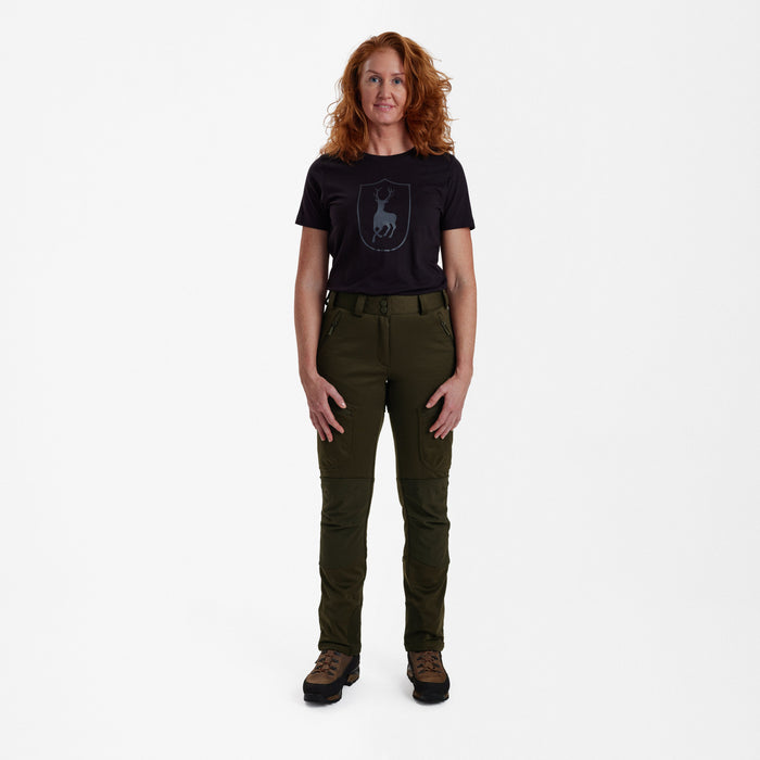 Lady Excape Softshellhose Art Green - Deerhunter