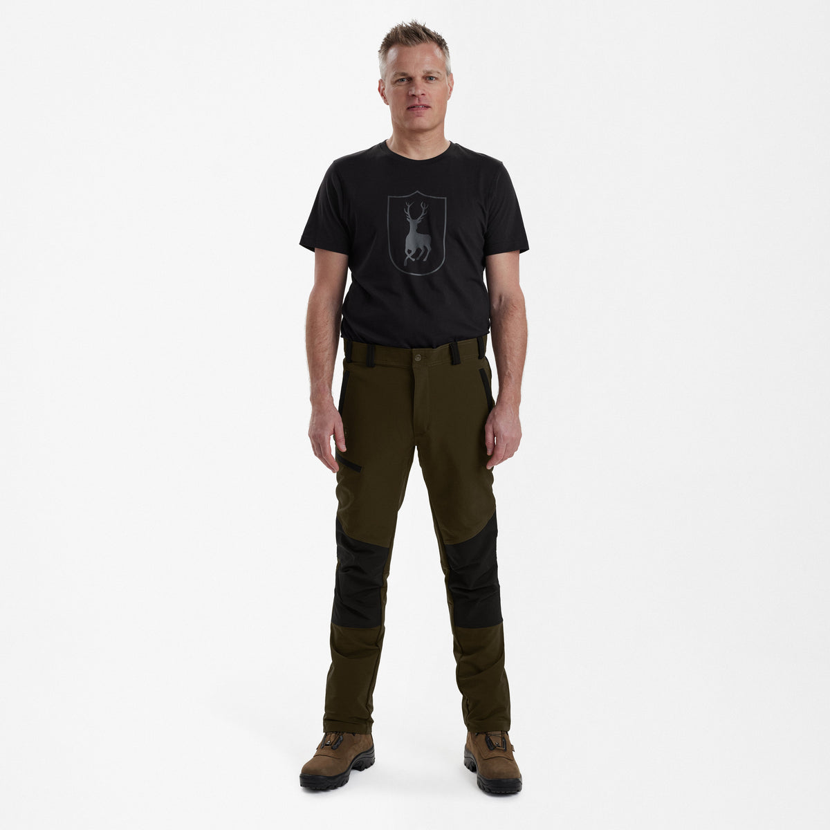 Strike Full Stretch Hose Herren – Schwarz/leaf – Deerhunter