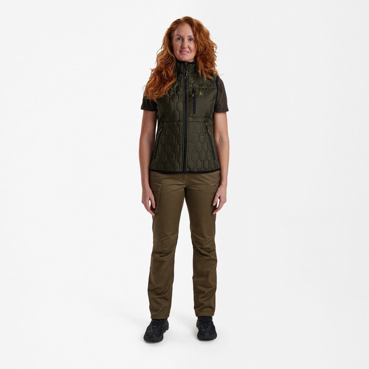 Lady Mossdale gesteppte Weste Forest Green - Deerhunter