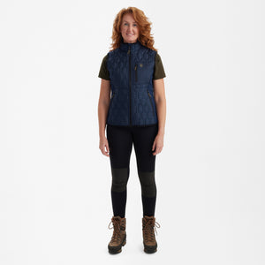 Lady Mossdale Steppweste Dress Blues - Deerhunter