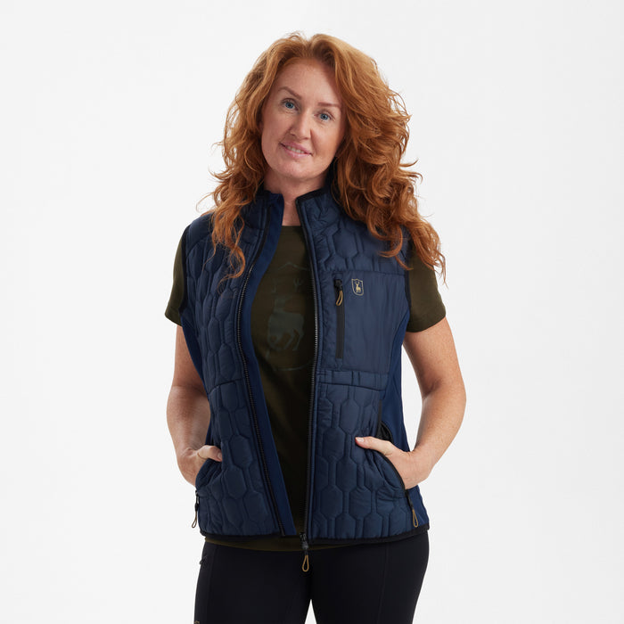 Lady Mossdale Steppweste Dress Blues - Deerhunter