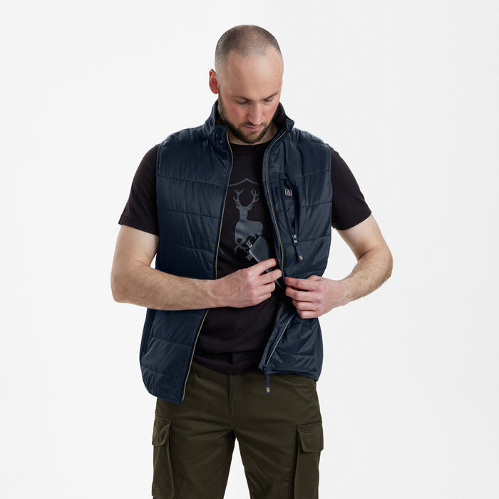 Wärmegepolsterte Weste – blau – Deerhunter