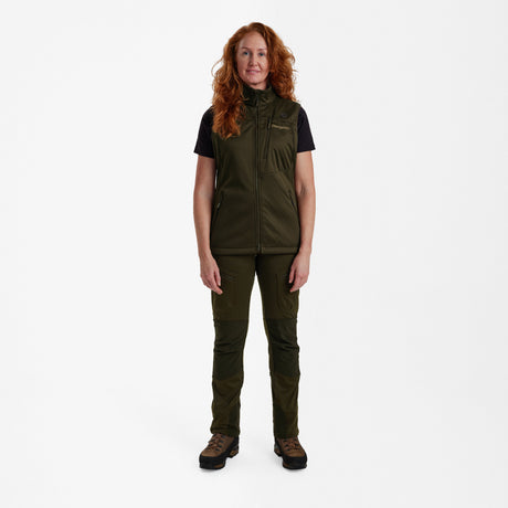 Lady Excape Softshell-Weste Art Green - Deerhunter