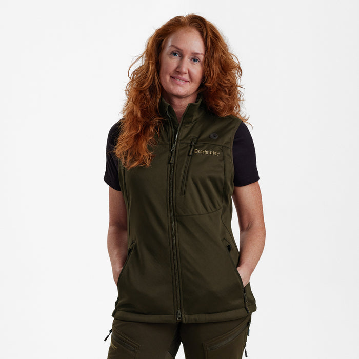 Lady Excape Softshell-Weste Art Green - Deerhunter