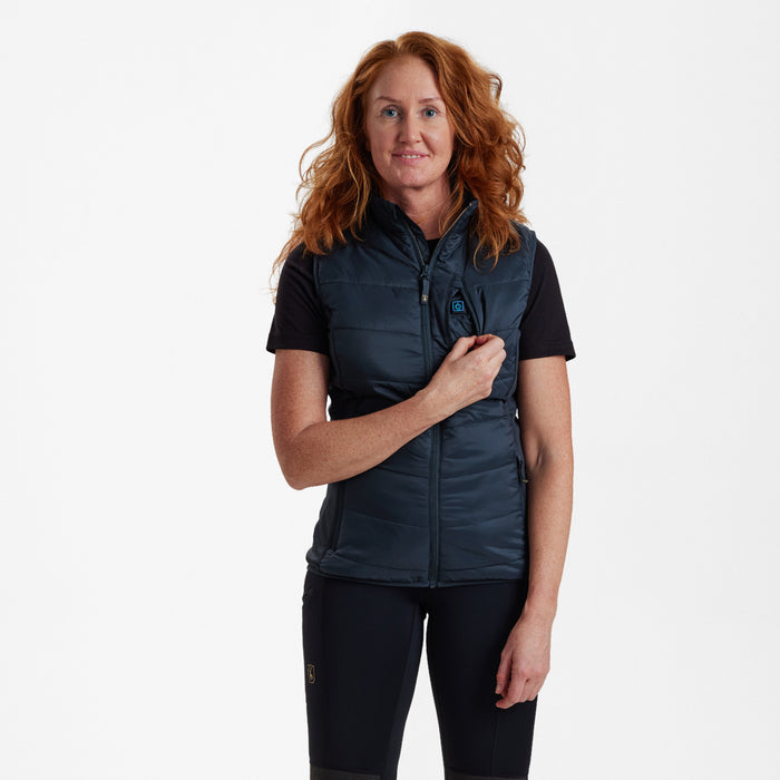 Lady Heat Wattierte Weste Dunkelblau - Deerhunter
