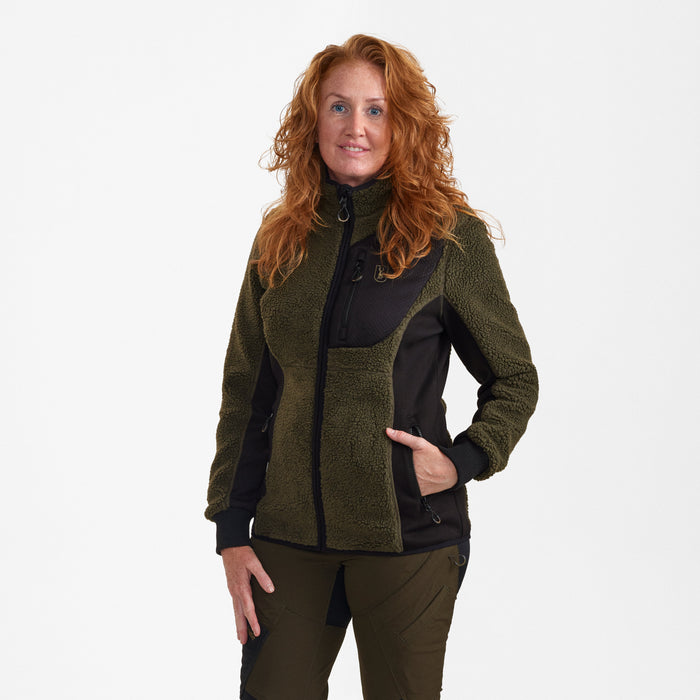 Lady Roja Faserpelzjacke Adventure Green - Deerhunter