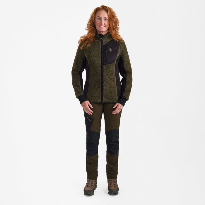 Lady Roja Faserpelzjacke Adventure Green - Deerhunter