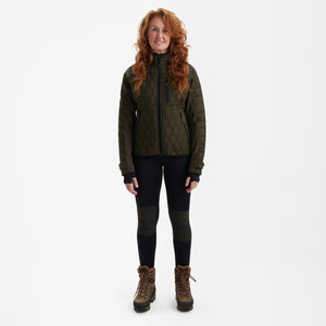 Lady Mossdale Steppjacke Forest Green - Deerhunter