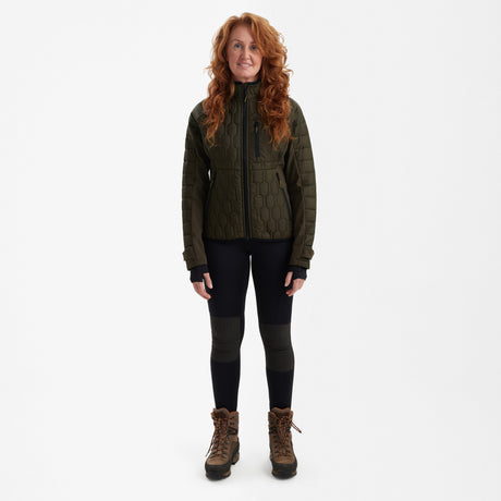 Lady Mossdale Steppjacke Forest Green - Deerhunter