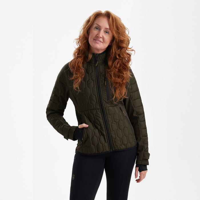 Lady Mossdale Steppjacke Forest Green - Deerhunter