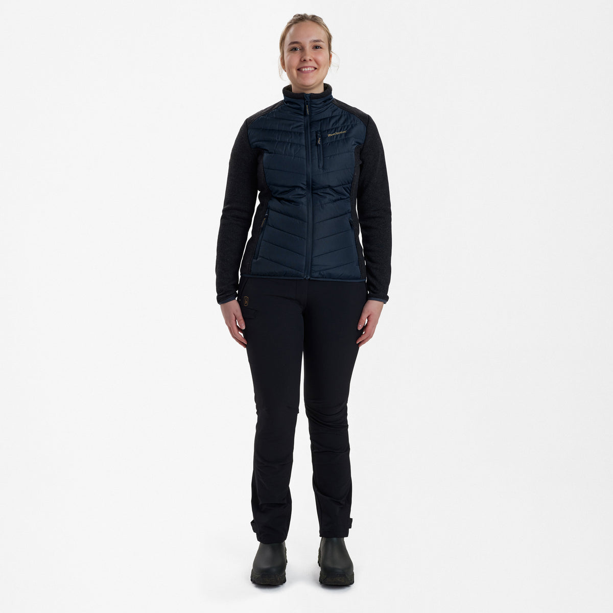 Lady Caroline Wattierte Jacke - Blau - Deerhunter
