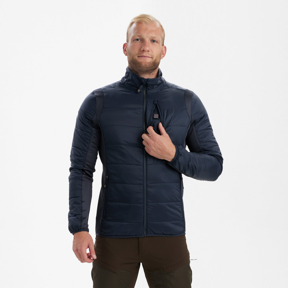 Heat gesteppte Jacke - Dunkelblau - Deerhunter