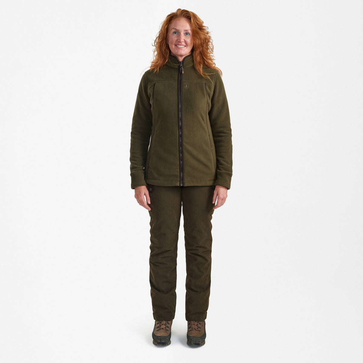 Lady Eagle Fleecejacke Tarmac Green - Deerhunter