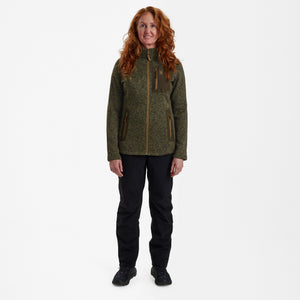 Lady Sarek Strickjacke Oliv - Deerhunter