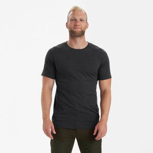 Basic 2er-Pack T-Shirt Adventure Green Melange - Deerhunter