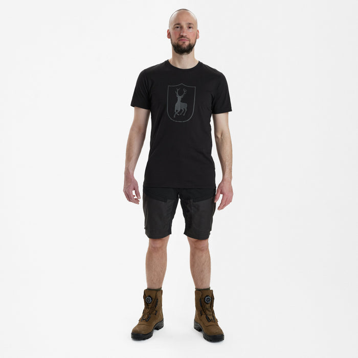 Logo T-Shirt Schwarz - Deerhunter