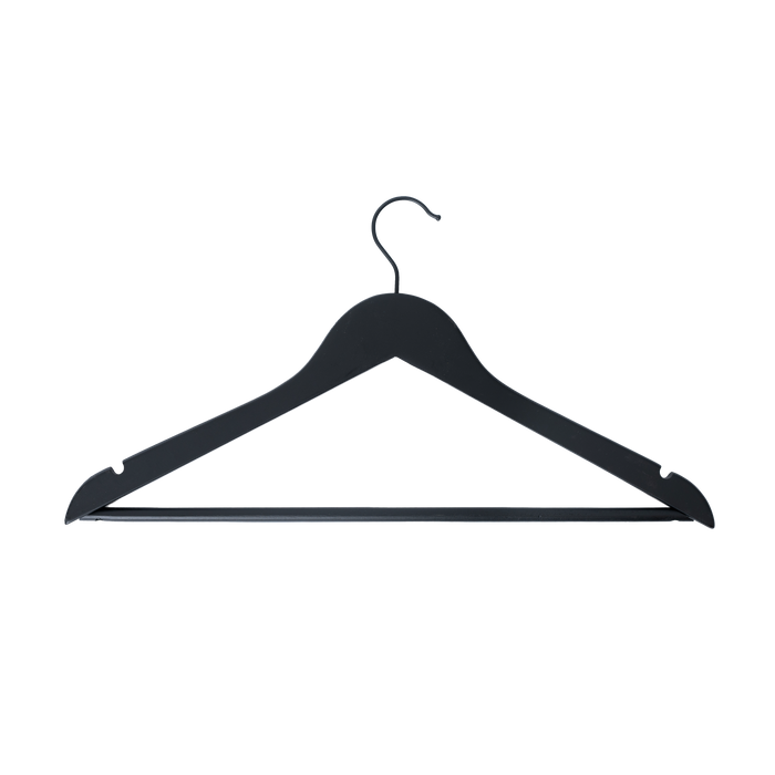 Holzbügel Schwarz mit DH-Logo - Deerhunter