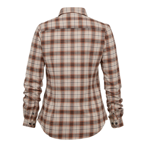 Lady Louisa Damenbluse Orange Karo - Deerhunter