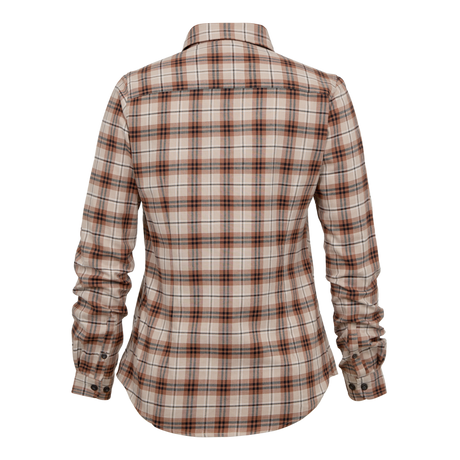 Lady Louisa Damenbluse Orange Karo - Deerhunter