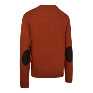 Harrington Strickpullover mit Rundhalsausschnitt – Oak Rust Melange – Deerhunter