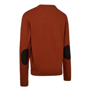 Harrington Strickpullover mit V-Ausschnitt - Oak Rust Melange – Deerhunter