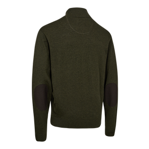 Harrington Strickpullover mit Reißverschlusskragen - Forest Ember Melange - Deerhunter