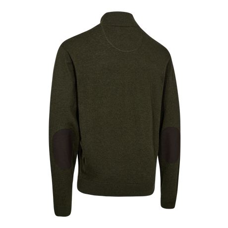 Harrington Strickpullover mit Reißverschlusskragen - Forest Ember Melange - Deerhunter