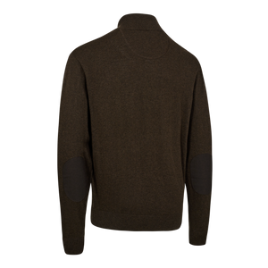 Harrington Strickpullover mit Reißverschlusskragen - Forest Ember Melange - Deerhunter