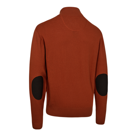 Harrington Strick mit Reißverschlusskragen - Oak Rust Melange - Deerhunter