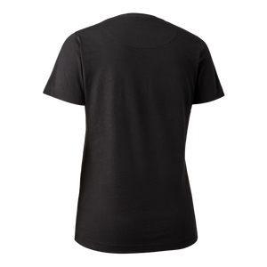 Damen T-Shirt mit Logo Schwarz - Deerhunter