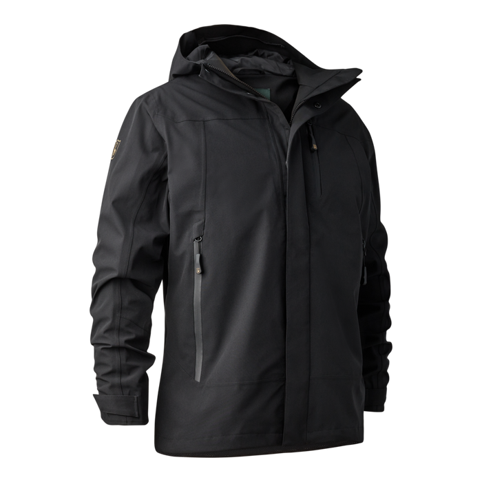 Sarek-Shelljacke mit Kapuze – Schwarz – Deerhunter