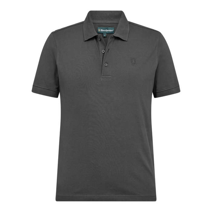 Harris Poloshirt – Dunkelgrau meliert – Deerhunter
