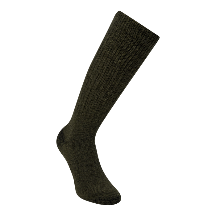 Wolle-Seide-Socken Forest Green - Deerhunter
