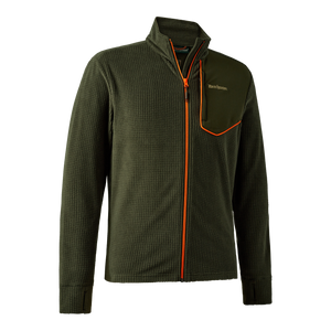 Chamois-Fleecejacke mit durchgehendem Reißverschluss Forest Green - Deerhunter