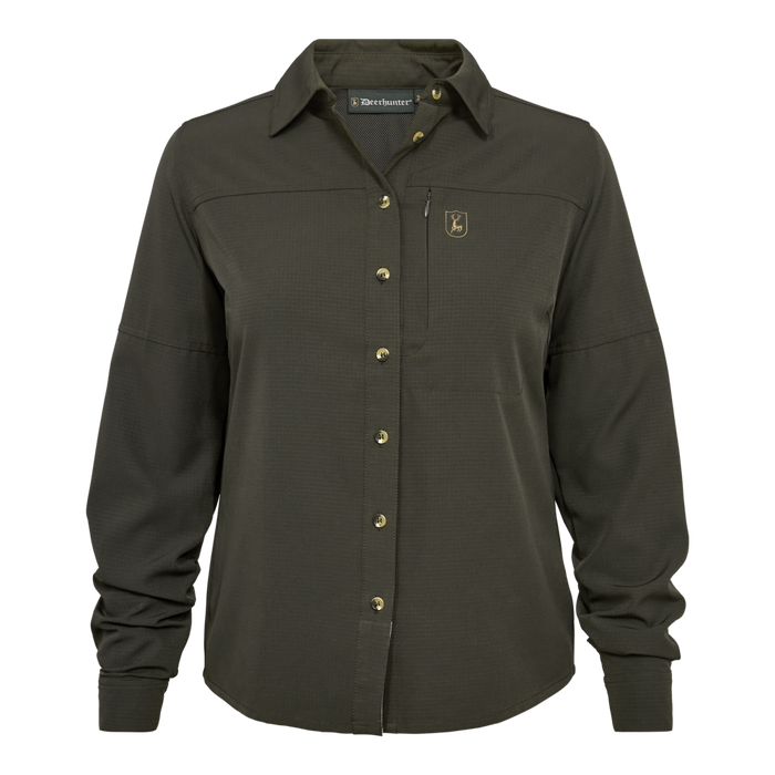 Damen Canopy Hemd - Forest Green - Deerhunter