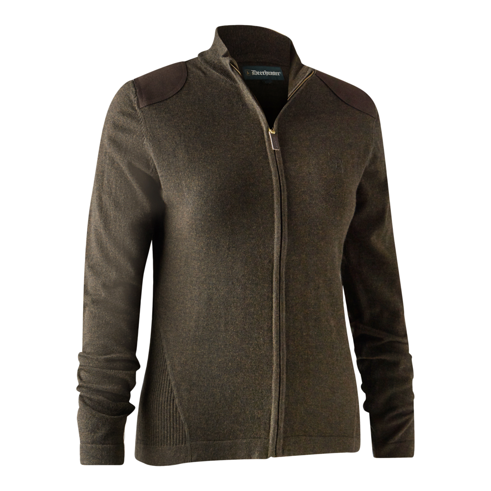 Lady Darlington Strickcardigan - Dark Elm - Deerhunter