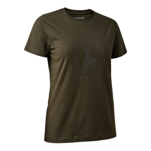 Damen T-Shirt mit Logo Fallen Leaf - Deerhunter