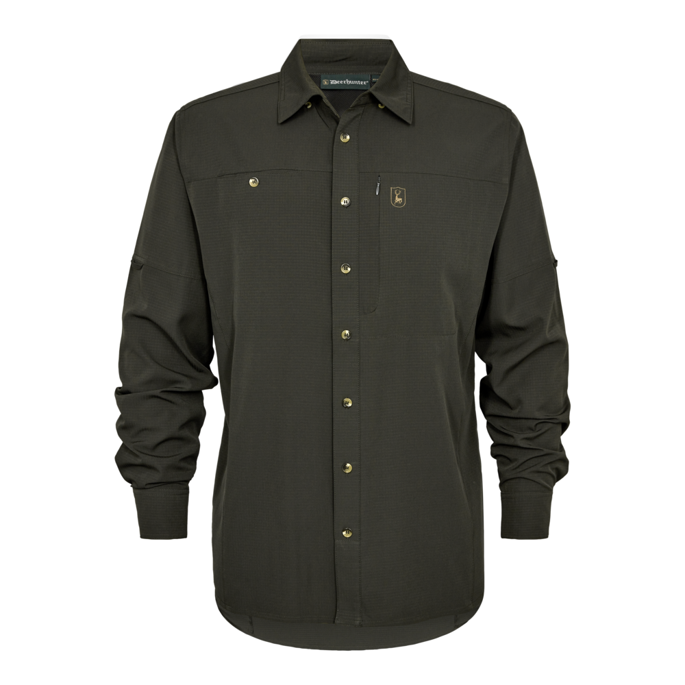 Canopy Hemd Forest Green - Deerhunter