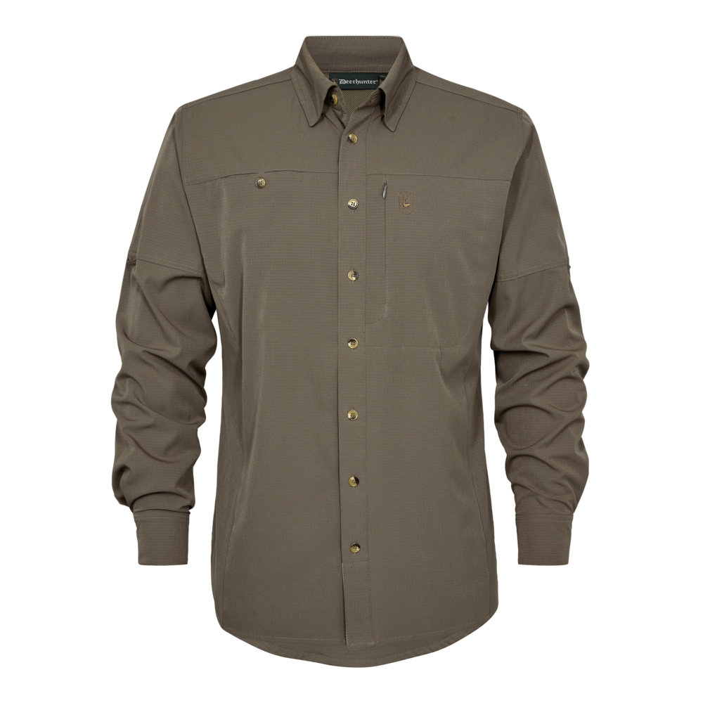 Canopy Hemd - Stone Grey - Deerhunter