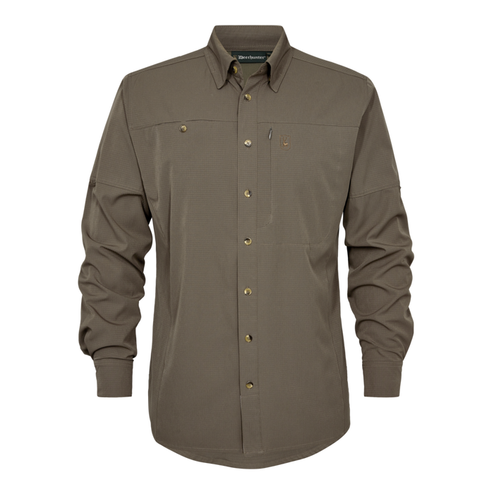 Canopy Hemd - Stone Grey - Deerhunter