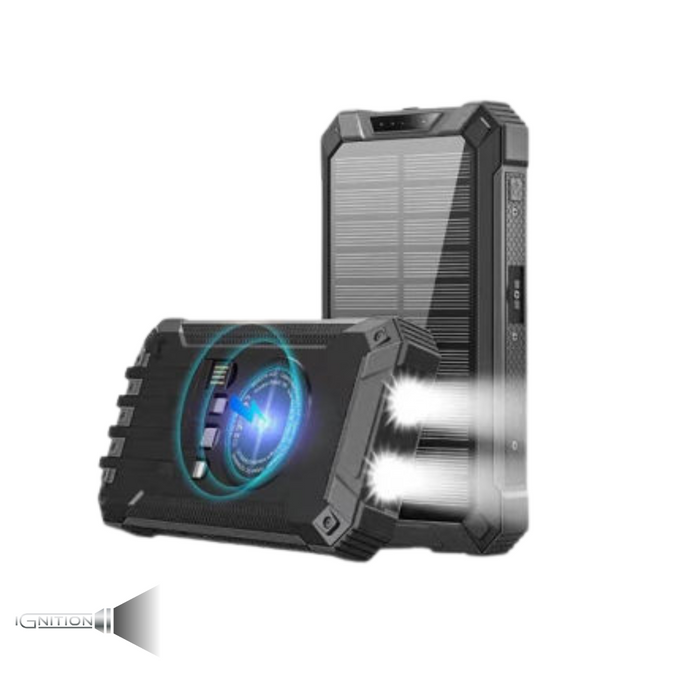 Powerbank - 30.000mAh mit Solarzelle - Ignition