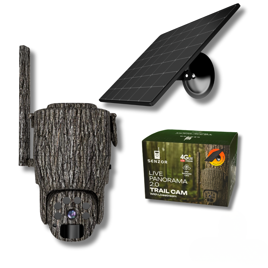 Live Panorama 2.0 Wildkamera inkl. Solarpanel und App – Senzor