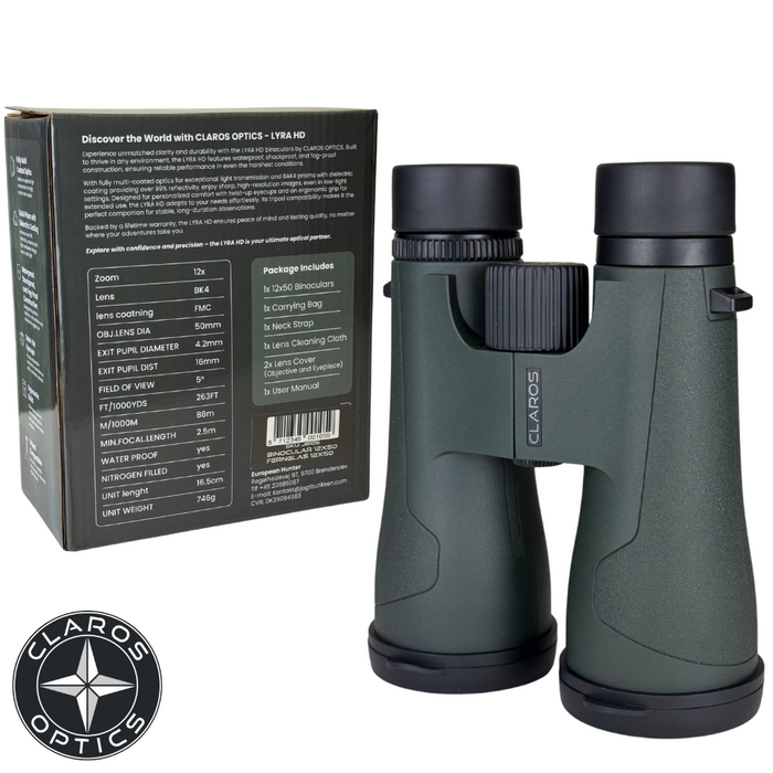 Lyra HD Fernglas 12x50 - Claros